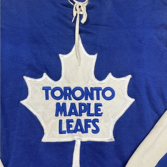 Vtg 1970’s Rare Authentic Toronto Maple Leafs Darryl Sittler Maska Jersey Sz S - Picture 6 of 16